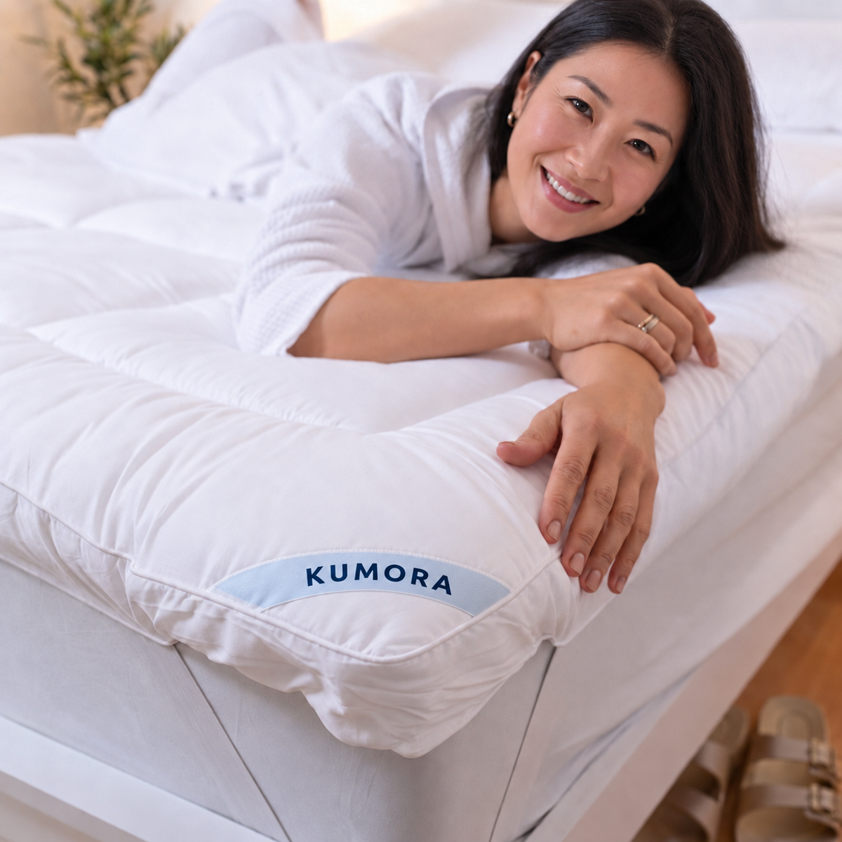 KUMORA™ ラグジュアリー 厚手マットレストッパー